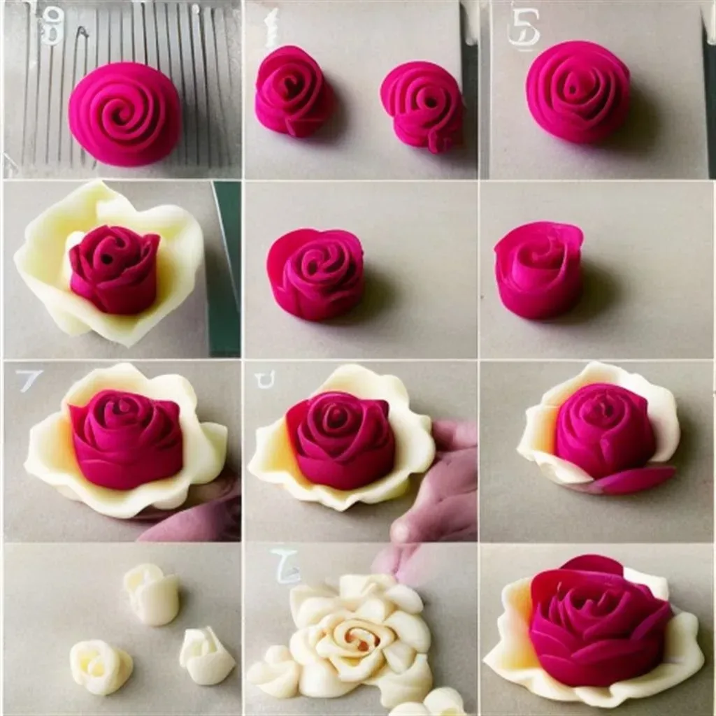 Jak zrobić róże z pasty marcepanowej